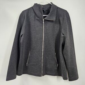 Monterey‎ Bay Womens Large Jacket. Grey Fullzip Long Sleeve